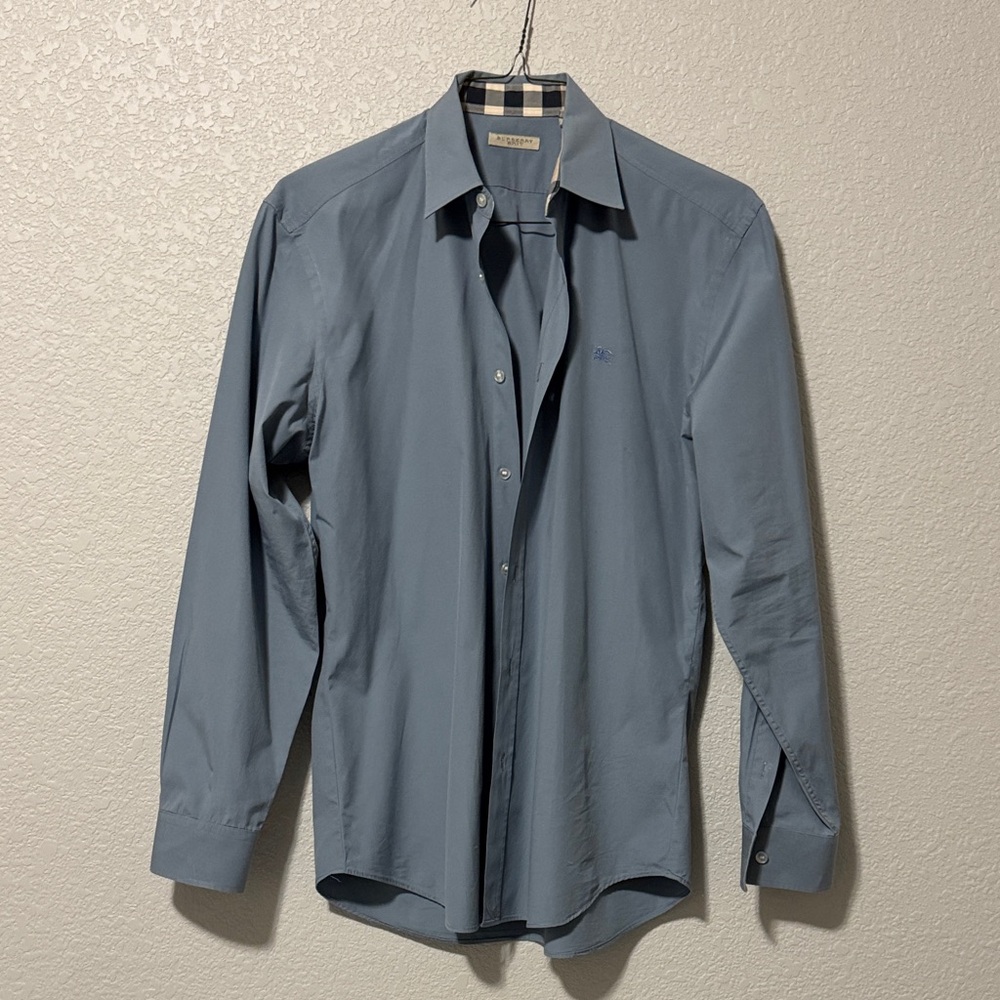Burberry Slate Blue Dress Shirt